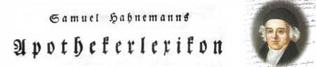 Hahnemanns Apothekerlexikon