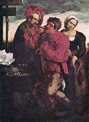 Johann Liss, Bauer beim Zahnarzt, 1616-1617.