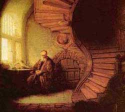 Rembrandt Harmensz. van Rijn, Der Philosoph, 1633.