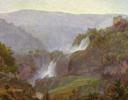 Johann Martin von Rohden, Wasserfall bei Tivoli, 1800-1810.