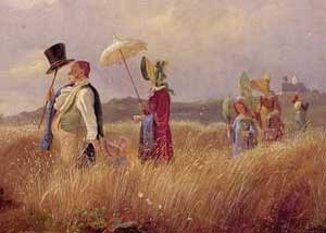 Carl Spitzweg, Der Sonntagsspaziergang, 1841.